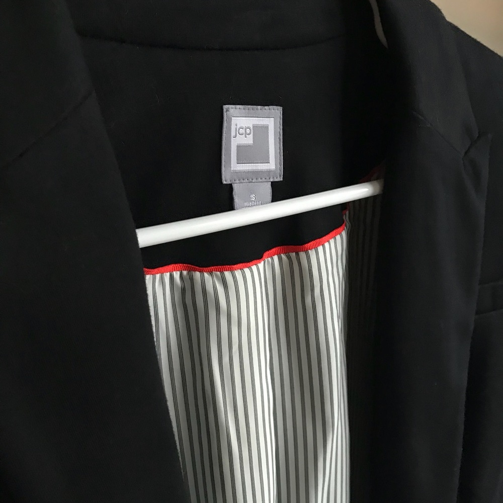 Casual, striped cuff blazer